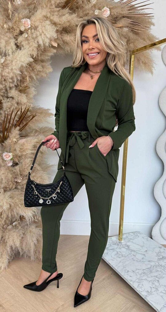CLASSY SUIT ARMYGREEN