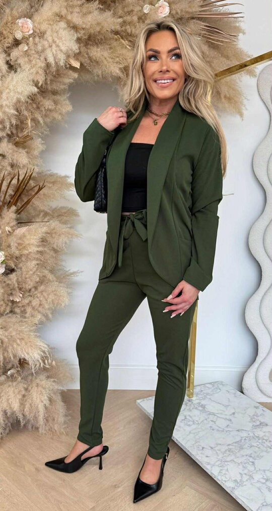 CLASSY SUIT ARMYGREEN