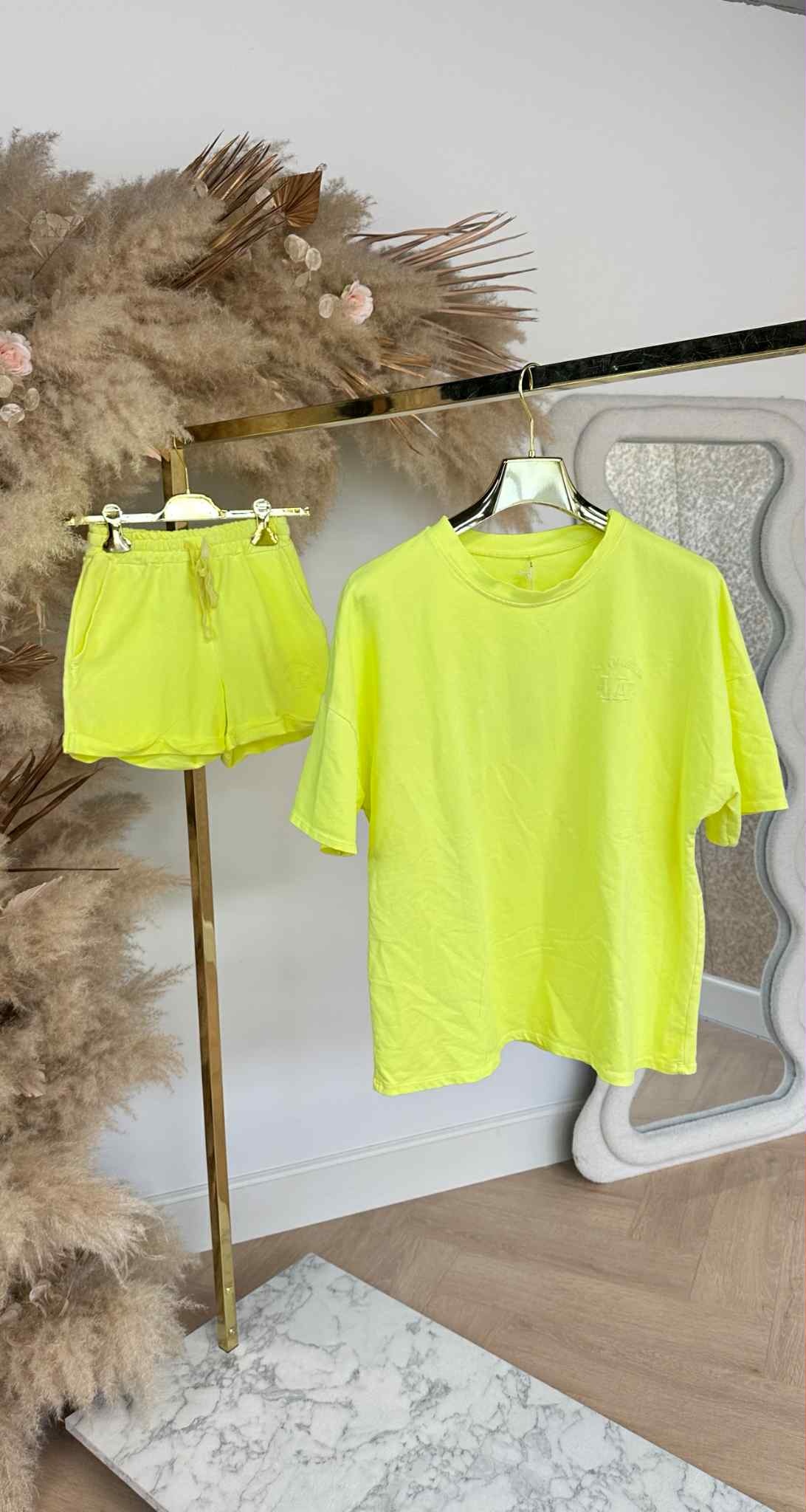 COMFY 2 PIECE SET NEONYELLOW