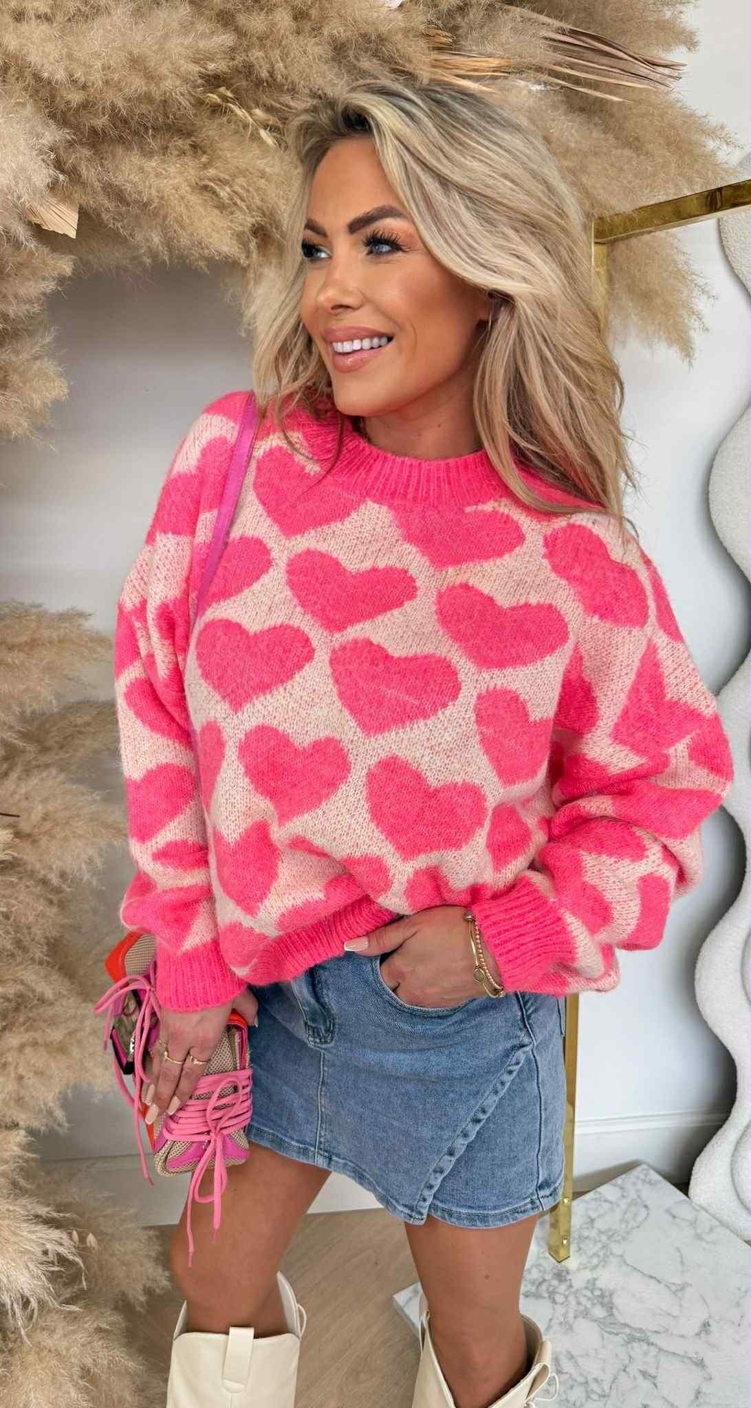 LOVE SWEAT 7207 FLUOPINK