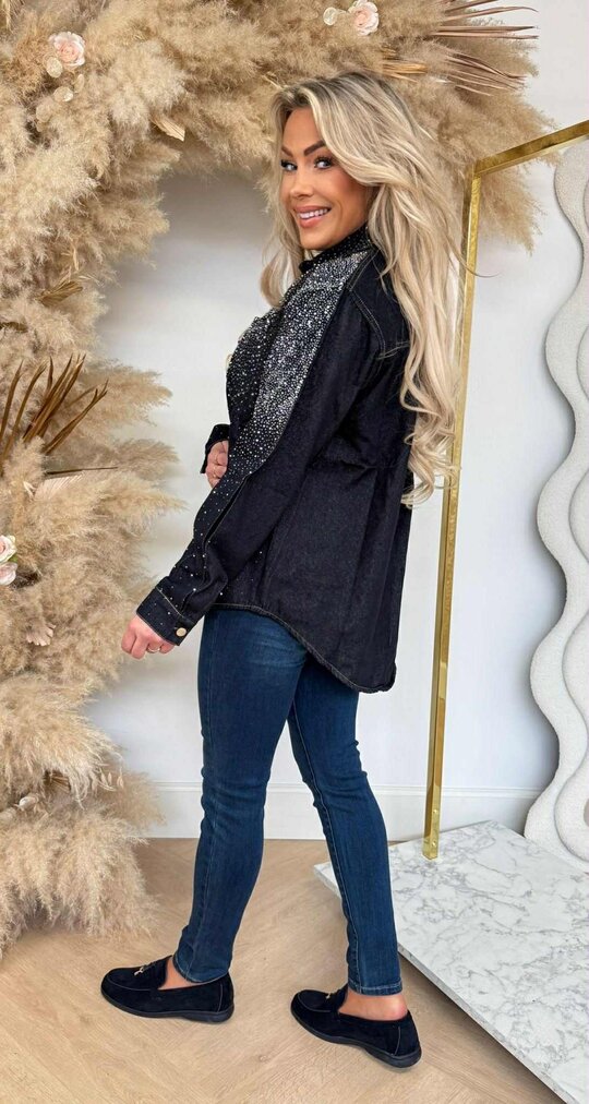 EXCLUSIVE DIAMOND BLOUSE 122 DARKDENIM