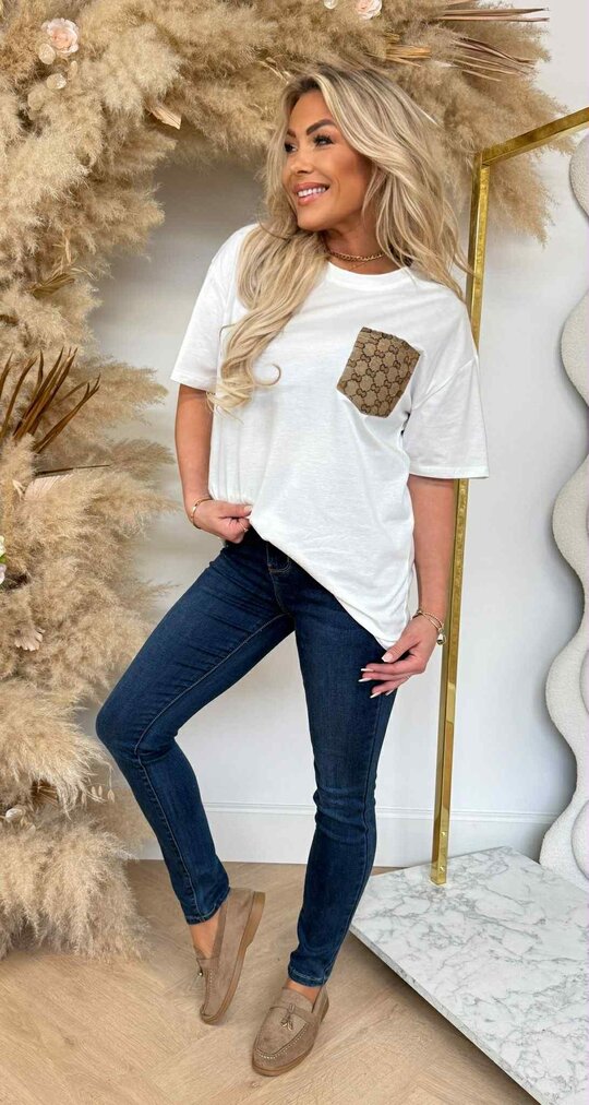 GUC POCKET T-SHIRT 5229 OFFWHITE