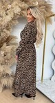 LIEKE ANIMAL PRINT MAXI DRESS BIG LEOPARD LIEKE ANIMAL PRINT MAXI DRESS BIG LEOPARD