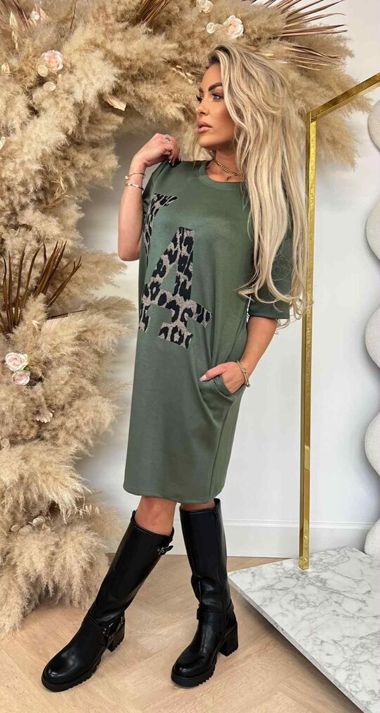 LA LEO LONG TEE ARMYGREEN