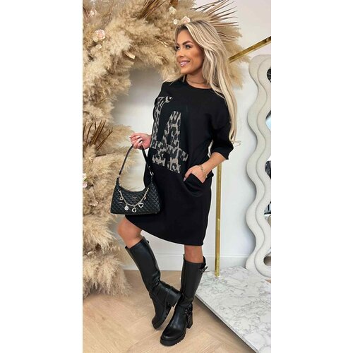 LA LEO LONG TEE BLACK LA LEO LONG TEE BLACK