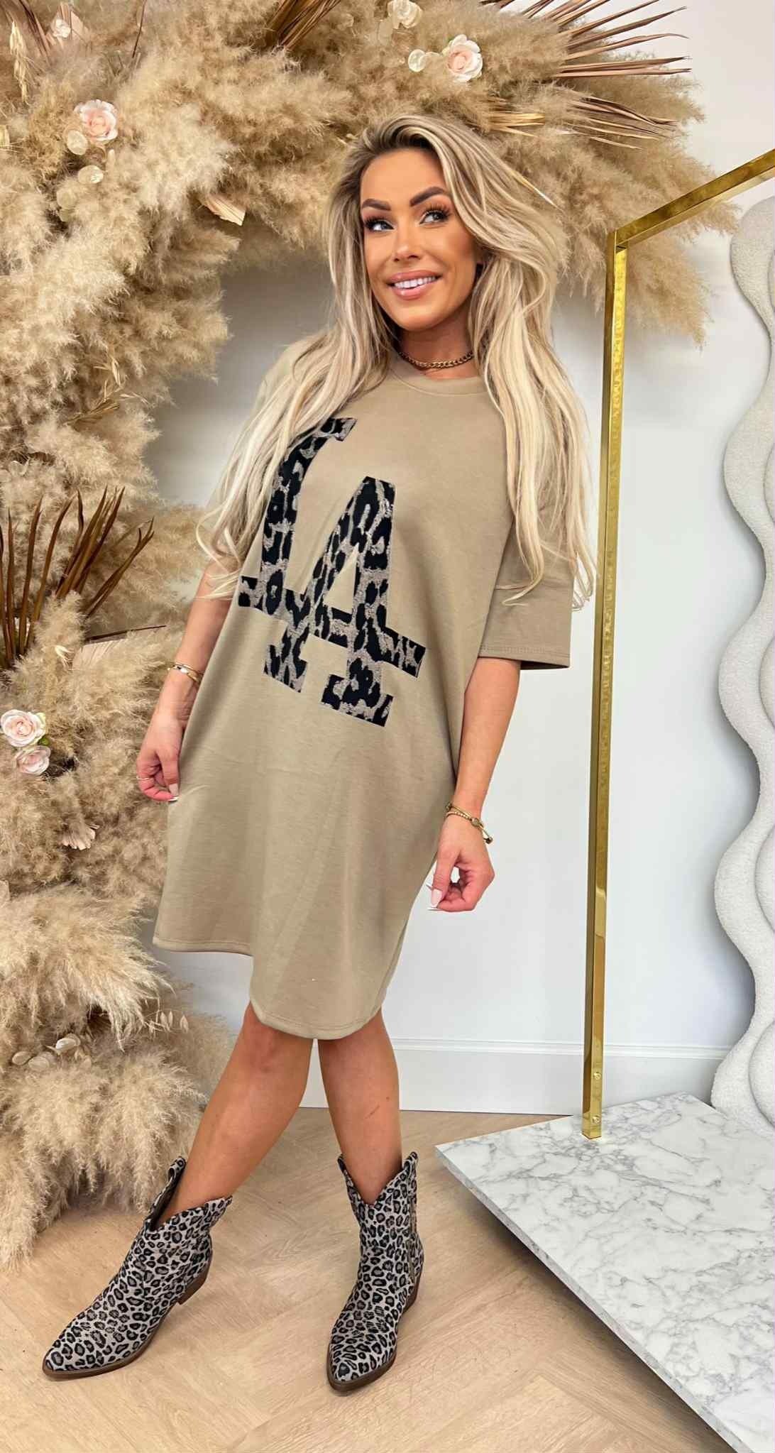 LA LEO LONG TEE BEIGE LA LEO LONG TEE BEIGE