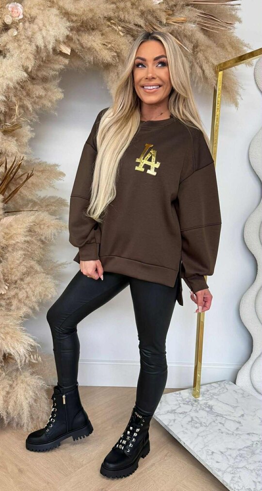 LA BASIC SWEAT CHOCO LA BASIC SWEAT CHOCO