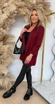 MUSTHAVE CROPPED MOUW BLAZER BORDEAUX