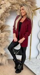 MUSTHAVE CROPPED MOUW BLAZER BORDEAUX