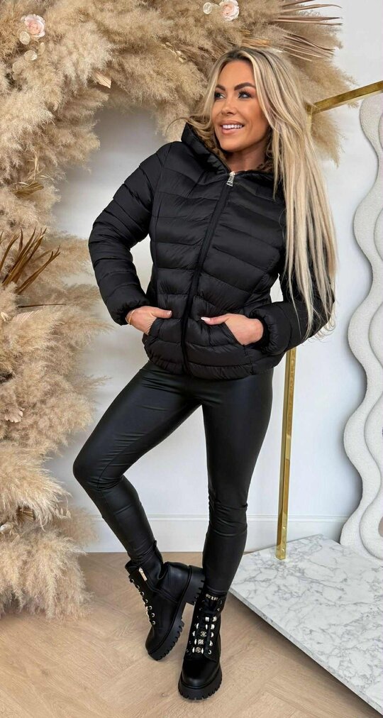 REVERSIBLE FUR JACKET LEOPARD 2701 BROWN/BLACK