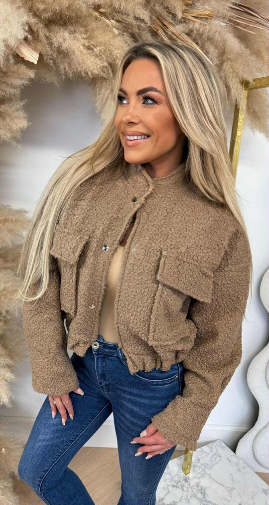 TEDDY BOMBER JACKET CAMEL