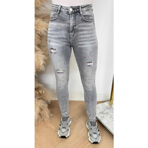 NEW SKINNY JEANS DAMAGDE 6639 GREY NEW SKINNY JEANS DAMAGDE 6639 GREY