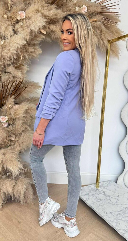 MUSTHAVE CROPPED MOUW BLAZER LILA