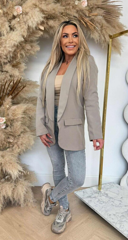 BASIC BLAZER TAUPE