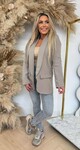 BASIC BLAZER TAUPE