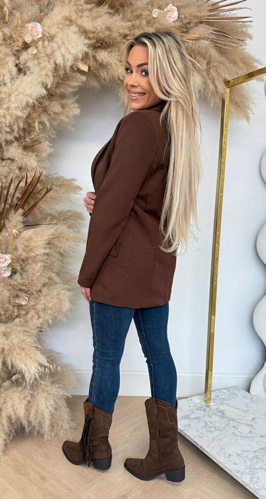 BASIC BLAZER CHOCO BASIC BLAZER CHOCO