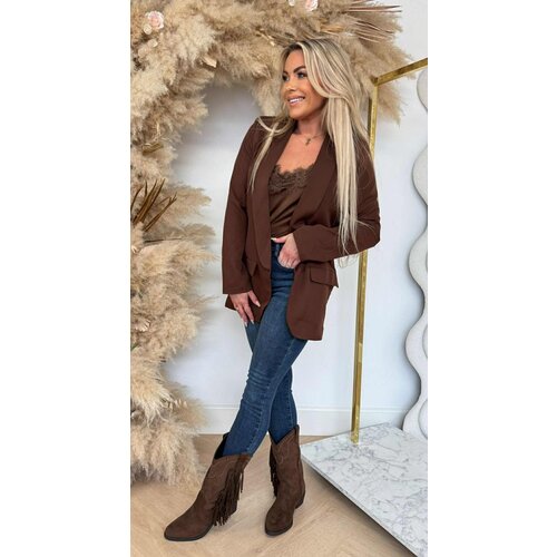 BASIC BLAZER CHOCO BASIC BLAZER CHOCO