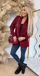 BASIC BLAZER BORDEAUX