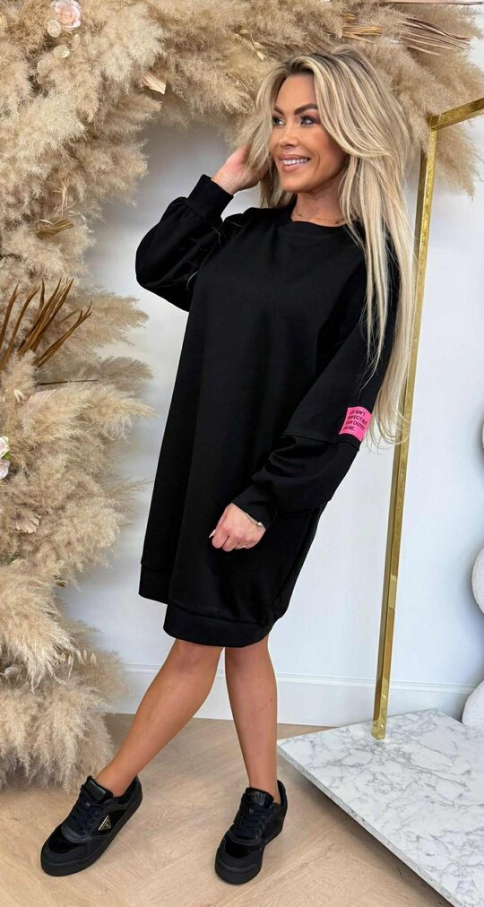 PATCH DRESS BLACK PATCH DRESS BLACK