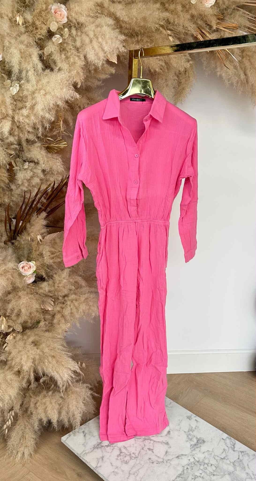 VANESSA COTTON JUMPSUIT 6276 PINK