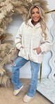 FAKE FUR CAPUCHON JACKET 1097 BEIGE FAKE FUR CAPUCHON JACKET 1097 BEIGE