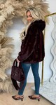 FAUX FUR JACKET 1096 WINE