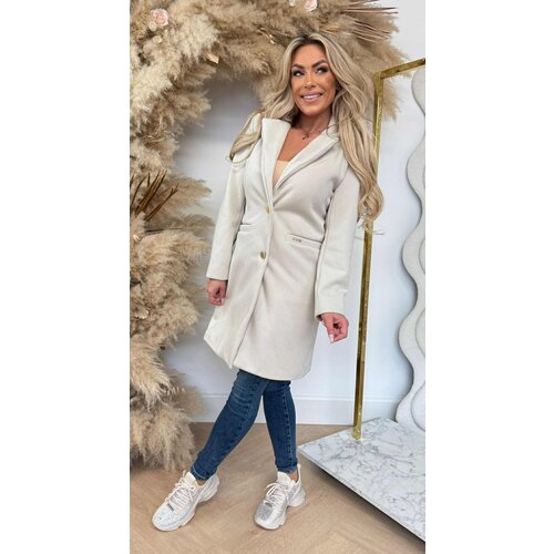 CHIQUE BUTTON TRENCHCOAT BEIGE CHIQUE BUTTON TRENCHCOAT BEIGE