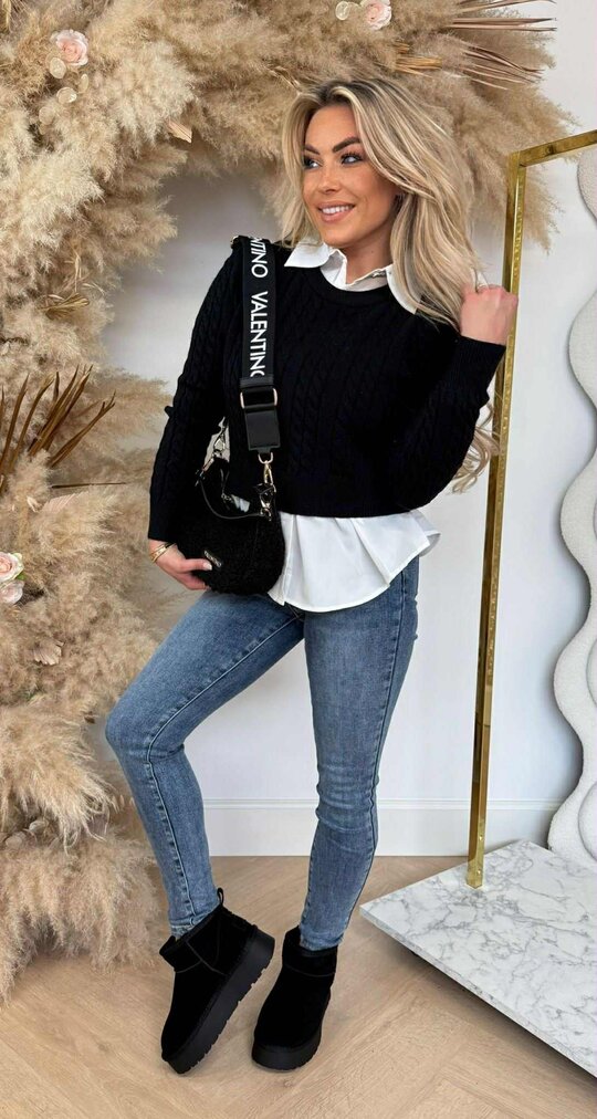 KABEL/BLOUSE SWEAT 5634 BLACK KABEL/BLOUSE SWEAT 5634 BLACK