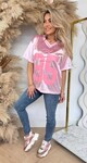 SHINE BASEBALL SHIRT 276 PINK SHINE BASEBALL SHIRT 276 PINK