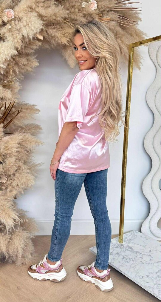 SHINE BASEBALL SHIRT 276 PINK SHINE BASEBALL SHIRT 276 PINK