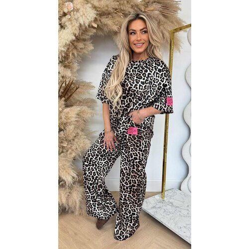 NEW EMBLEEM LEOPARD SET BEIGE/BLACK NEW EMBLEEM LEOPARD SET BEIGE/BLACK