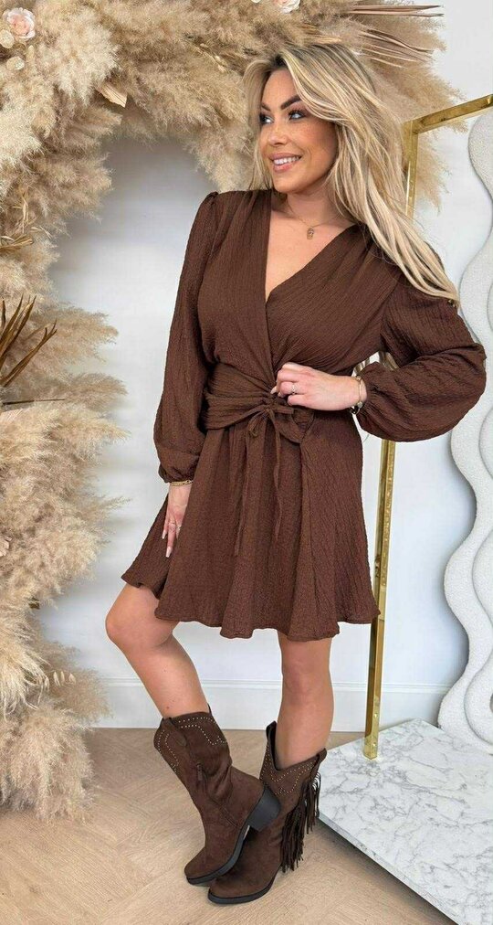 FLAMANT DRESS 5242 CHOCO