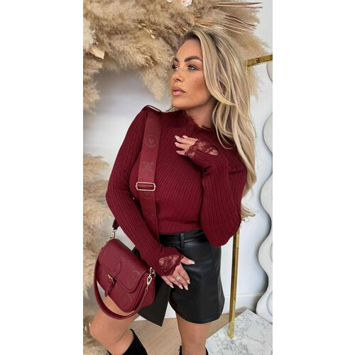 LACE HALS SHIRT 5713 BORDEAUX LACE HALS SHIRT 5713 BORDEAUX