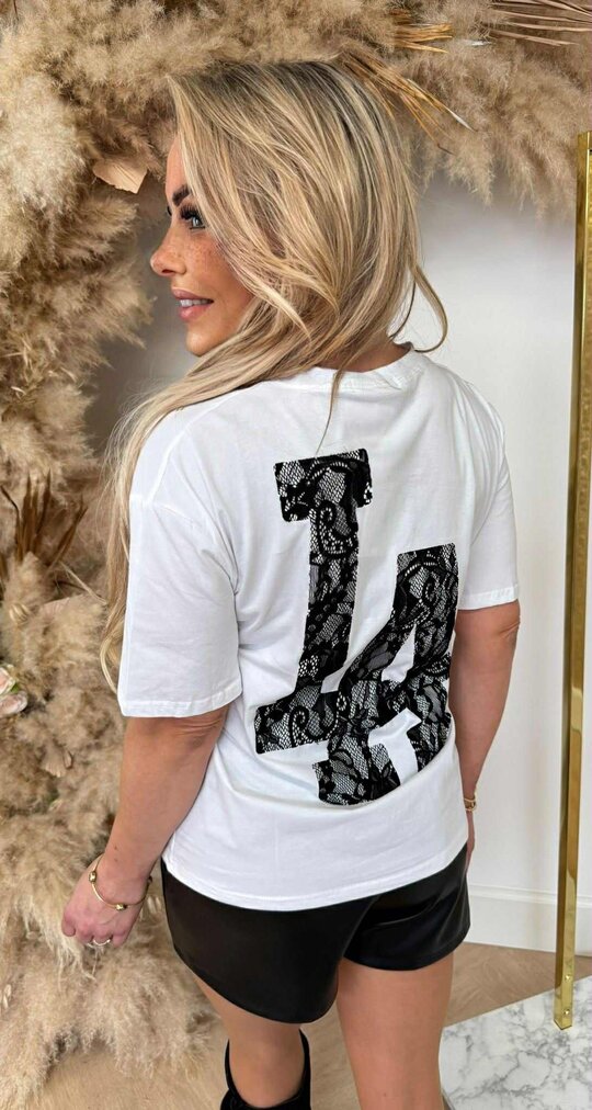 LA LACE SHIRT 266 WHITE LA LACE SHIRT 266 WHITE