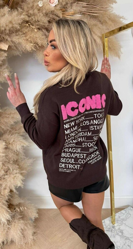 ICONIC SWEATER 639 CHOCO