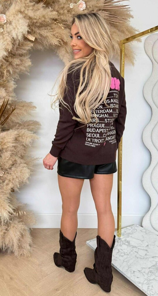 ICONIC SWEATER 639 CHOCO