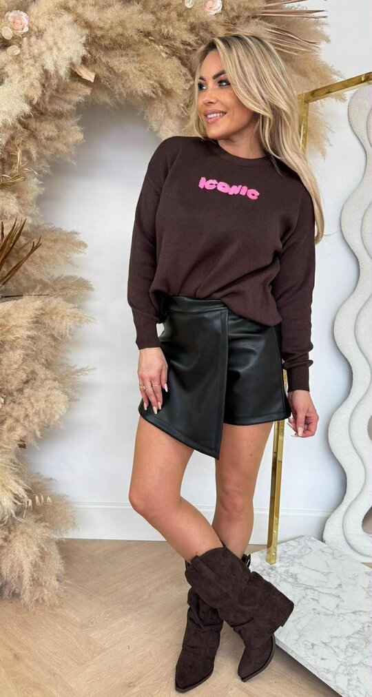 ICONIC SWEATER 639 CHOCO