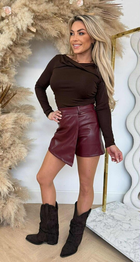 STRETCH TOP 4978 CHOCO