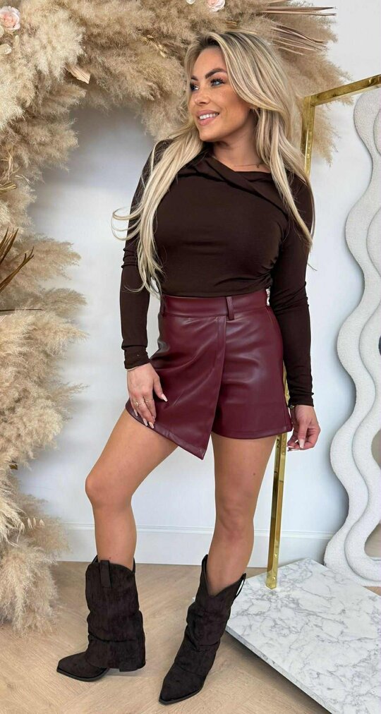 STRETCH TOP 4978 CHOCO