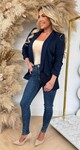 MUSTHAVE CROPPED MOUW BLAZER NAVY