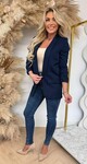MUSTHAVE CROPPED MOUW BLAZER NAVY
