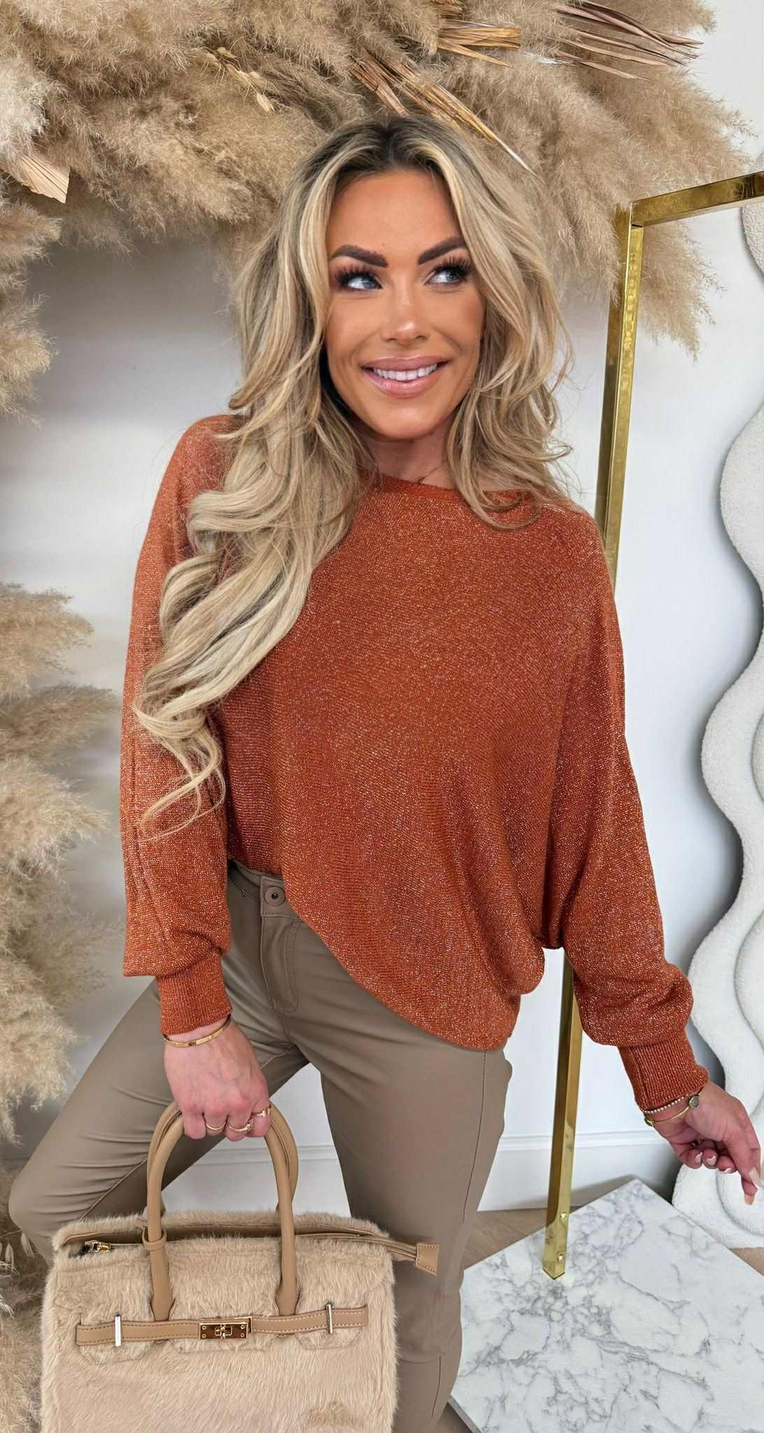 LUREX SPARKLE SWEAT ROEST
