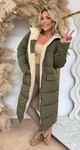 REVERSIBLE PUFFER/TEDDY WINTERJAS 8504 ARMYGREEN
