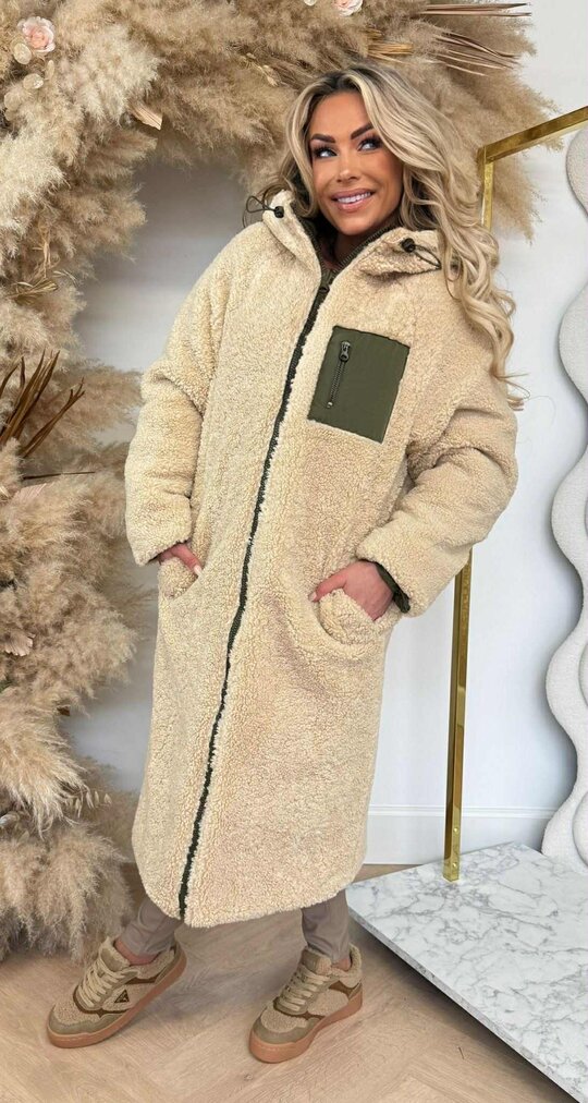 REVERSIBLE PUFFER/TEDDY WINTERJAS 8504 ARMYGREEN