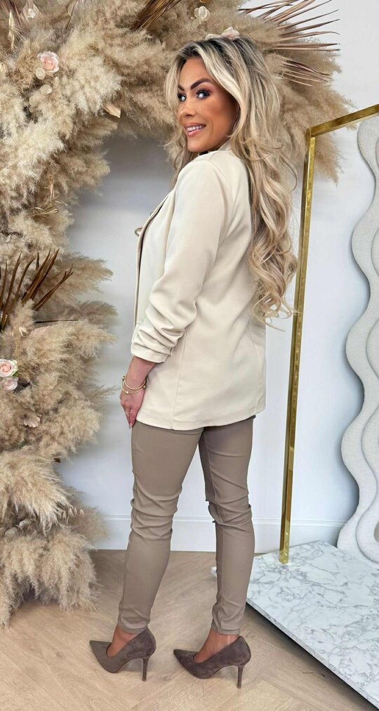MUSTHAVE CROPPED MOUW BLAZER LIGHTBEIGE