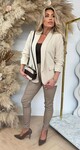 MUSTHAVE CROPPED MOUW BLAZER LIGHTBEIGE