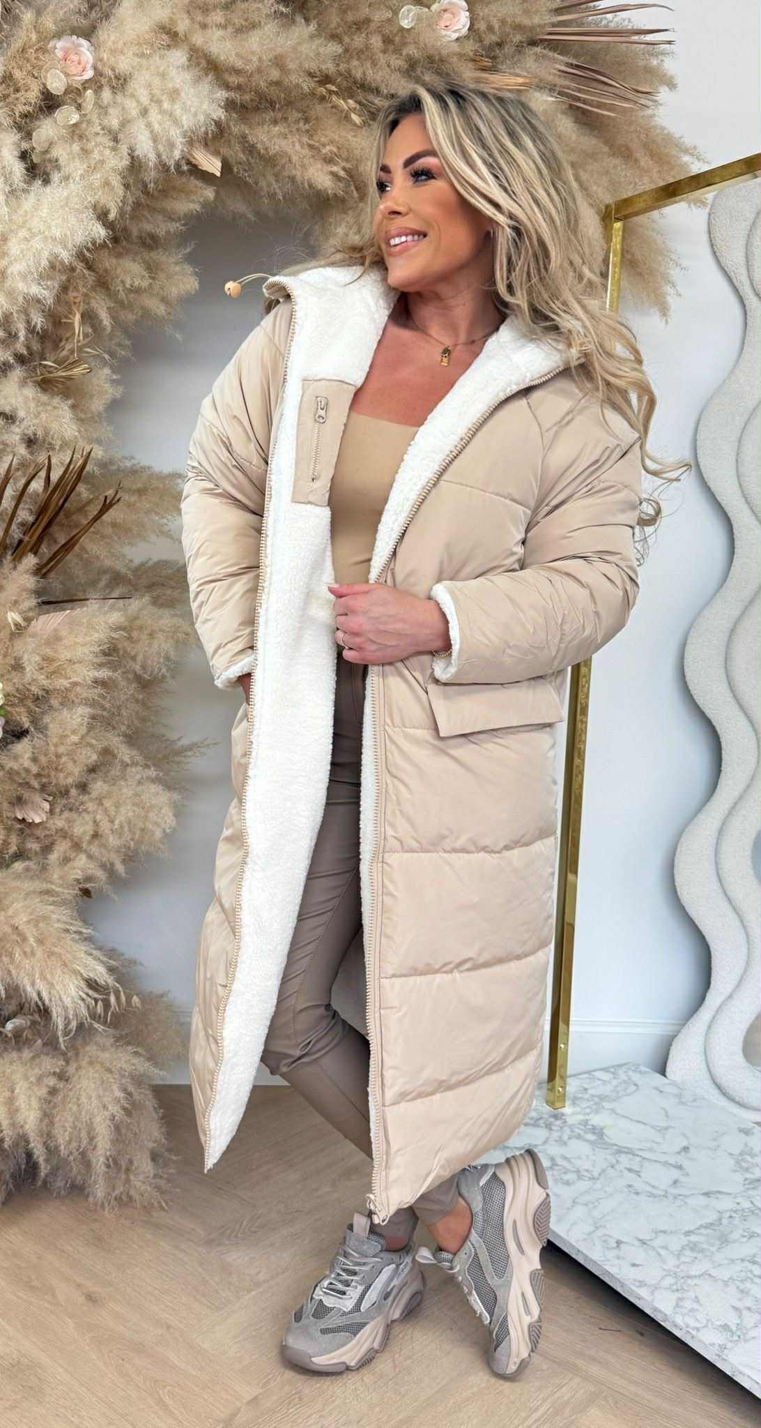 REVERSIBLE PUFFER/TEDDY WINTERJAS 8504 BEIGE REVERSIBLE PUFFER/TEDDY WINTERJAS 8504 BEIGE