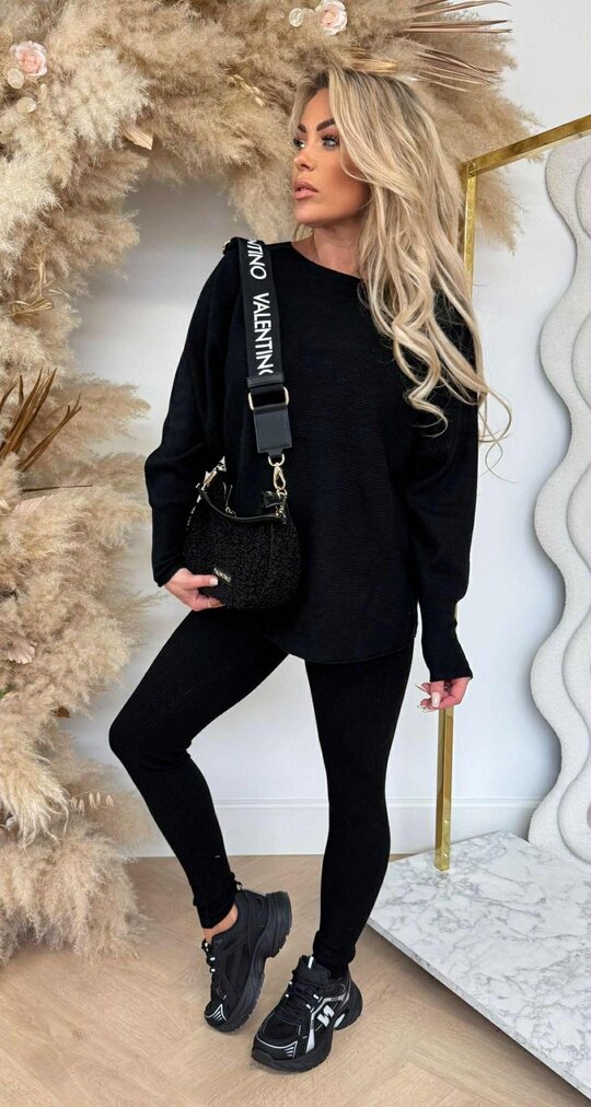 COMFY 2 PIECE SET 9819 BLACK