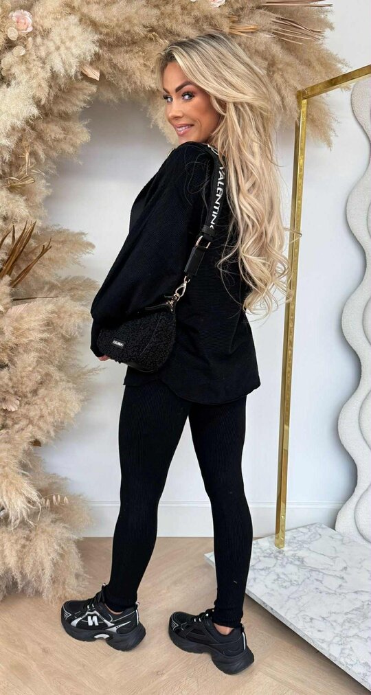 COMFY 2 PIECE SET 9819 BLACK