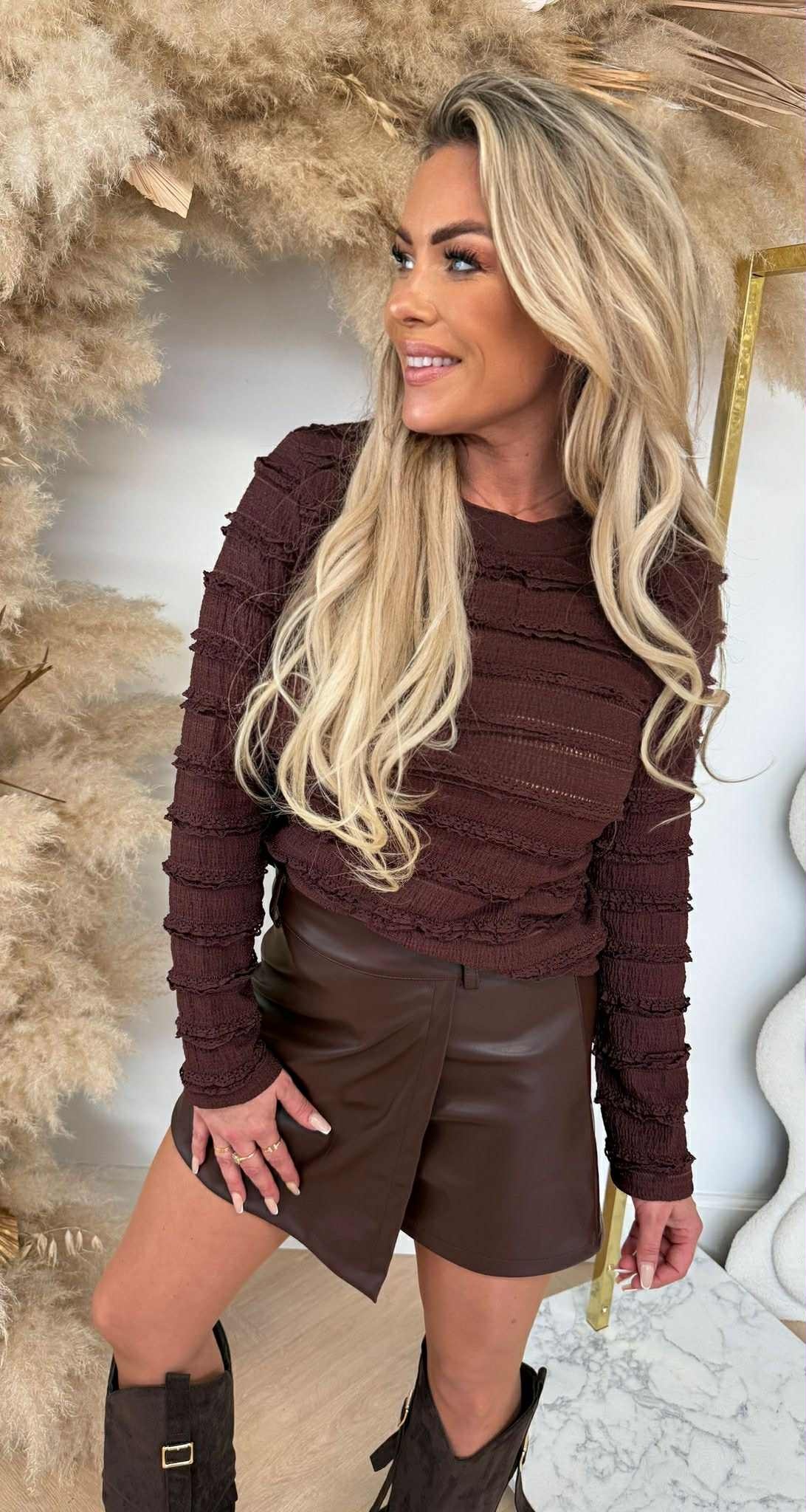 NINA TOP 8777 CHOCO NINA TOP 8777 CHOCO